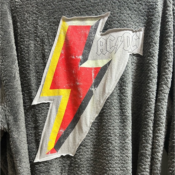 ACDC⚡️extremely soft fleece robe custom original ONE OF A KIND - Picture 3 of 4